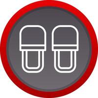 slippers creatief icoon ontwerp vector