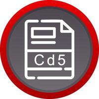 cd5 creatief icoon ontwerp vector