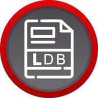 ldb creatief icoon ontwerp vector