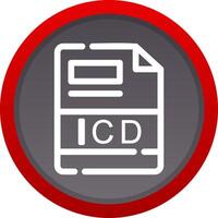 icd creatief icoon ontwerp vector