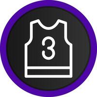 basketbal Jersey creatief icoon ontwerp vector