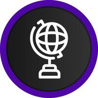 wereldbol staan creatief icoon ontwerp vector