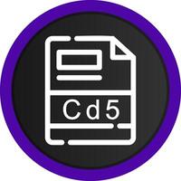 cd5 creatief icoon ontwerp vector