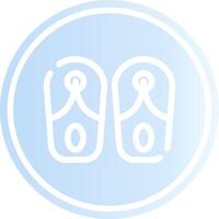 slippers creatief icoon ontwerp vector