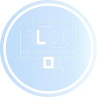 bloggen creatief icoon ontwerp vector