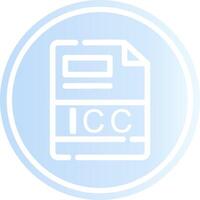 icc creatief icoon ontwerp vector