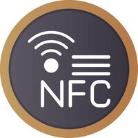 nfc creatief icoon ontwerp vector