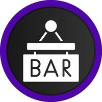 bar teken bord creatief icoon ontwerp vector