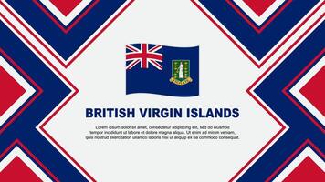 Brits maagd eilanden vlag abstract achtergrond ontwerp sjabloon. Brits maagd eilanden onafhankelijkheid dag banier behang vector illustratie. vector