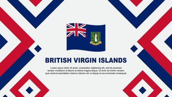 Brits maagd eilanden vlag abstract achtergrond ontwerp sjabloon. Brits maagd eilanden onafhankelijkheid dag banier behang vector illustratie. sjabloon