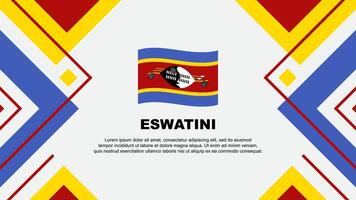eswatini vlag abstract achtergrond ontwerp sjabloon. eswatini onafhankelijkheid dag banier behang vector illustratie. eswatini illustratie