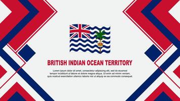 Brits Indisch oceaan gebied vlag abstract achtergrond ontwerp sjabloon. onafhankelijkheid dag banier behang vector illustratie. banier