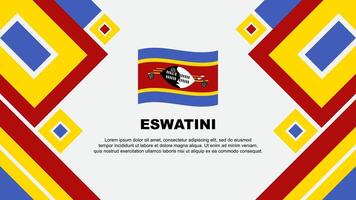 eswatini vlag abstract achtergrond ontwerp sjabloon. eswatini onafhankelijkheid dag banier behang vector illustratie. eswatini tekenfilm