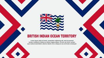 Brits Indisch oceaan gebied vlag abstract achtergrond ontwerp sjabloon. onafhankelijkheid dag banier behang vector illustratie. sjabloon