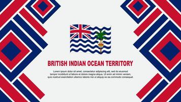 Brits Indisch oceaan gebied vlag abstract achtergrond ontwerp sjabloon. onafhankelijkheid dag banier behang vector illustratie