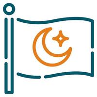 Islamitisch vlag icoon Ramadan, voor infografisch, web, app, enz vector