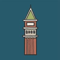 St Mark&#39;s Campanile grafische illustratie vector