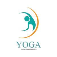 illustratie vector grafisch van yoga logo en symbool perfect voor winkel merken, kuuroorden, fitheid, Gezondheid, enz