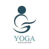 illustratie vector grafisch van yoga logo en symbool perfect voor winkel merken, kuuroorden, fitheid, Gezondheid, enz