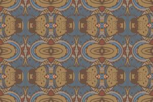 stof ikat naadloze patroon geometrische etnische traditionele borduurwerk style.design voor achtergrond, tapijt, mat, sarong, kleding, vectorillustratie. vector