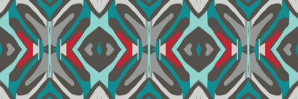 ikat abstract geometrisch borduurwerk etnisch patroonontwerp. Azteekse stof tapijt mandala ornament chevron textiel decoratie behang. tribal boho inheemse etnische turkije traditionele vector background