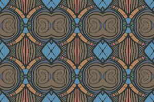 stof ikat naadloze patroon geometrische etnische traditionele borduurwerk style.design voor achtergrond, tapijt, mat, sarong, kleding, vectorillustratie. vector