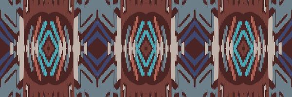 ikat patroon in tribal. geometrische etnische traditioneel. Mexicaanse gestreepte stijl. ontwerp voor achtergrond, behang, vectorillustratie, stof, kleding, batik, tapijt, borduurwerk. vector