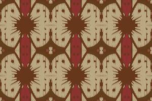 ikat ontwerpen tribal kruis naadloos patroon. etnisch meetkundig batik ikkat digitaal vector textiel ontwerp voor prints kleding stof Saree mughal borstel symbool zwaden structuur kurti kurtis kurta's