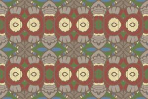 stof ikat naadloze patroon geometrische etnische traditionele borduurwerk style.design voor achtergrond, tapijt, mat, sarong, kleding, vectorillustratie. vector