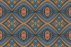 stof ikat naadloze patroon geometrische etnische traditionele borduurwerk style.design voor achtergrond, tapijt, mat, sarong, kleding, vectorillustratie. vector