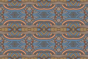 stof ikat naadloze patroon geometrische etnische traditionele borduurwerk style.design voor achtergrond, tapijt, mat, sarong, kleding, vectorillustratie. vector