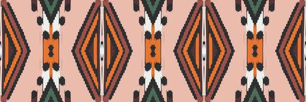 ikat patroon in tribal. geometrische etnische traditioneel. Mexicaanse gestreepte stijl. ontwerp voor achtergrond, behang, vectorillustratie, stof, kleding, batik, tapijt, borduurwerk. vector