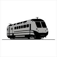 een modern elektrisch trein locomotief. snel land- vervoer. trein symbool vector