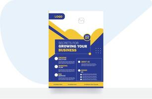 bedrijf folder brochure ontwerp of poster sjabloon vector