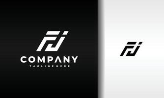 fj brief logo monogram vector