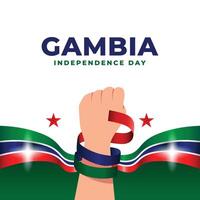 Gambia onafhankelijkheid dag ontwerp illustratie verzameling vector