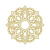 mandala bruiloft ornament goud vector ontwerp