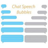 vector reeks van babbelen toespraak bubbels sjabloon ontwerp