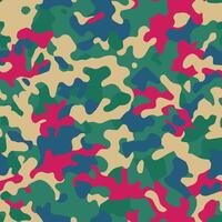 camouflage patroon, naadloos camouflage ontwerp vector
