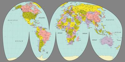 politiek gemakkelijk wereld kaart vector