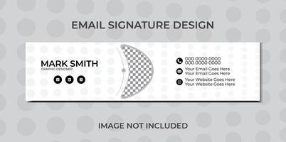vector e-mail handtekening ontwerp