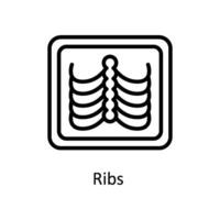 ribben vector schets icoon stijl illustratie. eps 10 het dossier