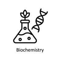 biochemie vector schets icoon stijl illustratie. eps 10 het dossier