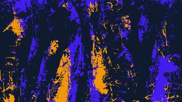 abstract blauw geel in zwart grunge structuur ontwerp achtergrond vector