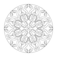 mandala met harten. abstract. kleur bladzijde. kunst therapie. vector