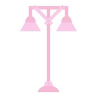 Valentijn roze lamp vector