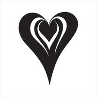 hart tatoeëren ontwerp vlammen en vuur, hart en liefde symbolen, gotisch tatoeages en afdrukken Sjablonen vector