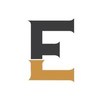 eerste brief ef logo of fe logo vector ontwerp sjabloon