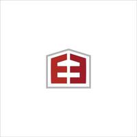 eerste brief ee logo of e logo vector ontwerp sjabloon