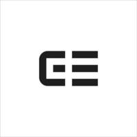 eerste brief ee logo of e logo vector ontwerp sjabloon